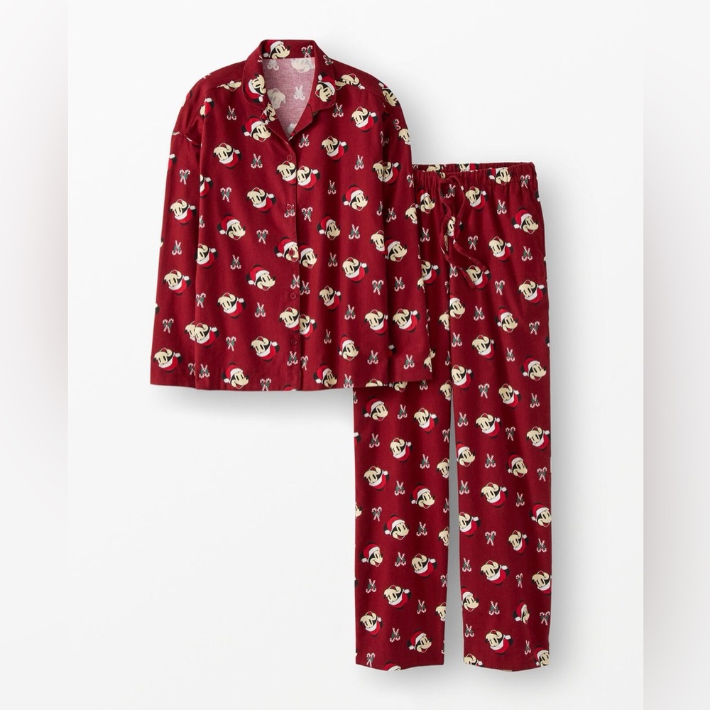 NWOT Hanna Andersson Disney Mickey Mouse Pajama Set‎ Mens XL Flannel